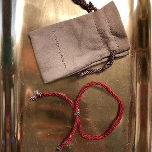 David Yurman Red Rope Bracelet